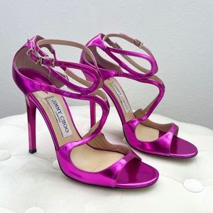 Jimmy Choo Fuschia Heels in size 37